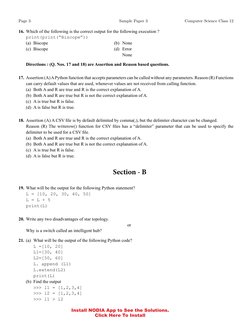 Page 3	
Sample Paper 3	
Computer Science Class 12
Install NODIA App to See the Solutions.
Click Here To Install (https://qrbo
