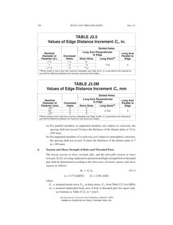 AISC Edge Distance Guidelines for Bolts | PDF | Screw | Mechanical ...