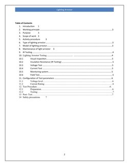 Lightning Arrester Testing Procedures | PDF