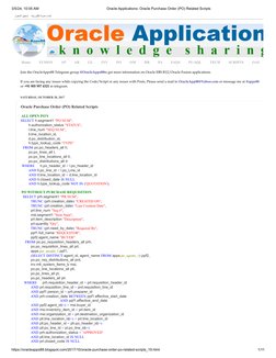 Oracle Purchase Order Scripts Overview | PDF | Supply Chain Management