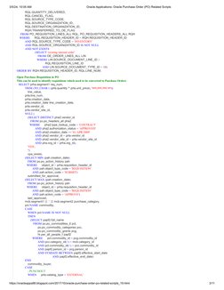 Oracle Purchase Order Scripts Overview | PDF | Supply Chain Management