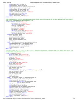 Oracle Purchase Order Scripts Overview | PDF | Supply Chain Management