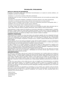 Introducción. Antecedentes
QUÉ ES EL PERITAJE DE DOCUMENTOS
El peritaje de documentos (desde ahora denominado Documentoscopia