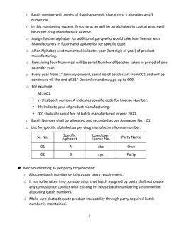 SOP for Pharmaceutical Batch Numbering | PDF | Finance & Money Management