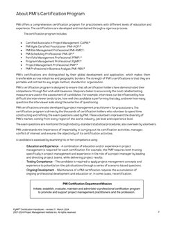 PgMP® Certification Handbook – revised 11 March 2024 
2007-2024 Project Management Institute Inc. All rights reserved. 
2