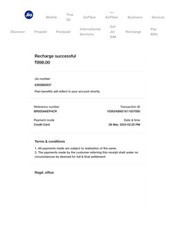 Recharge (https://www.jio.com/selfcare/recharge/mobility/?entrysource=Mobile (https://www.jio.com/mobile)page%20header) succe