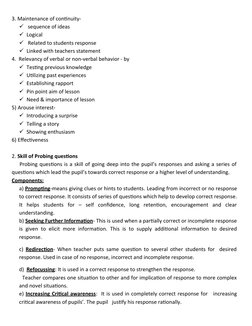 Micro-Teaching Techniques and Skills | PDF | Teachers | Learning