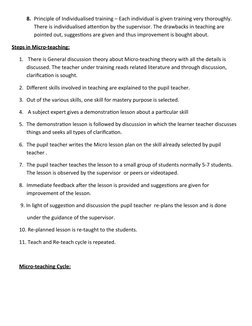 Micro-Teaching Techniques and Skills | PDF | Teachers | Learning