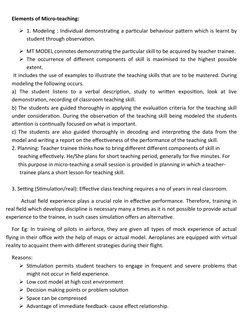 Micro-Teaching Techniques and Skills | PDF | Teachers | Learning