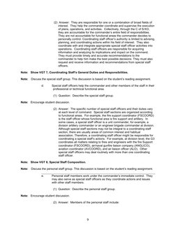 (2)  Answer:  They are responsible for one or a combination of broad fields of 
inter