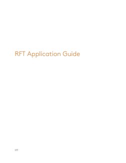 177 
 
 
 
 
RFT Application Guide 
 
 
