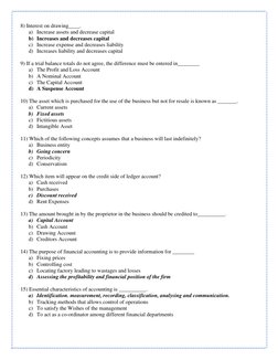 Financial Accounting MCQs for Exams | PDF | Debits And Credits ...