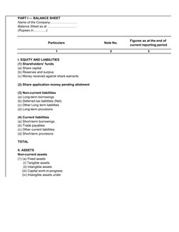 Schedule III Balance Sheet Format Excel | PDF | Expense | Income Statement