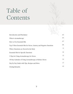 Table of
Contents
Introduction and Disclaimer
What is Aromatherapy
How to Use Essential Oils
Top 15 Best Essential Oils for S