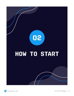 02
HOW TO START
The API Roadmap — 5
stoplight.com (https://stoplight.io/)
