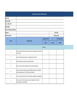 Trr Risk Checklist.pdf Checklist - For - Test Readiness Review (TRR) | PDF | Computer Science ...