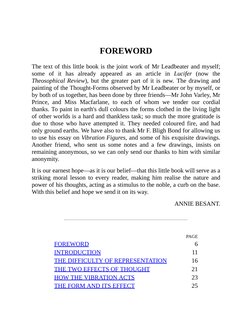 FOREWORD
The text of this little book is the joint work of Mr Leadbeater and myself;
some of it has already appeared as an ar