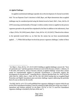 Page 7 of 14 
23SC188947 
As-Applied Challenges 
As-applied constitutional challenges typically rely on the development of a