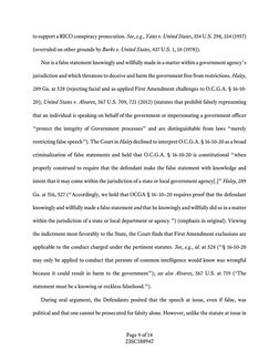 Page 9 of 14 
23SC188947 
to support a RICO conspiracy prosecution. See, e.g., Yates v. United States, 354 U.S. 298, 334 (195