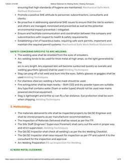 Welding Works Method Statement Guide | PDF | Welding | Construction