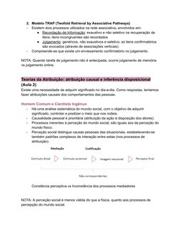 2. Modelo TRAP (Twofold Retrieval by Associative Pathways)
-
Existem dois processos utilizados na rede associativa, envolvido