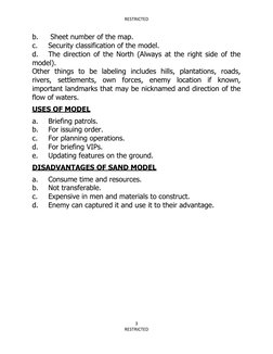 Military Sand Model Briefing Guide | PDF | Map