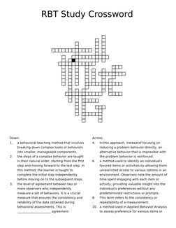 5%76WXG\&URVVZRUG























'RZQ
$FURVV

DEHKDYLRUDOWHDFKLQJPHWKRG