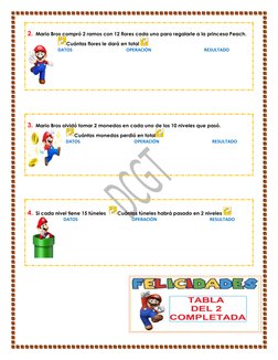 Cuadernillo de Tablas de Multiplicar Mario Bros | PDF | Franquicias de ...