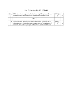 CCS354 Network Security Exam Paper 2023 | PDF | Computer Network ...