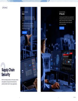 METADEFENDER®
OT Security™
In minutes, gain full visibility into your organization’s 
OT assets and networks by continuously