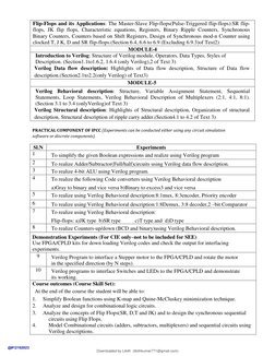 Flip-Flops and its Applications: The Master-Slave Flip-flops(Pulse-Triggered flip-flops):SR flip-
flops, JK flip flops, Chara