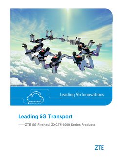 ZXCTN 6000 Product Datasheet | PDF | Computer Network | 4 G