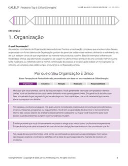 EXECUÇÃO 
1. Organização 
O que É Organização? 
As pessoas com talento de Organização são condutoras. Frente a uma situação c