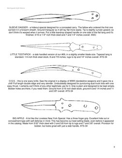 Printable Bowie Knife Templates PDF | PDF | Knife | Blade