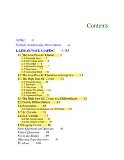 Contents
Preface.........xi
Symbols, Notation and Abbreviations.........xv
1. LINEAR WAVE SHAPING.........1–103
1.1 The Low-P