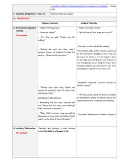 Scientific Notation Lesson Plan for Grade 7 | PDF | Numbers | Decimal