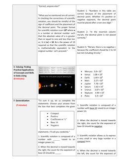 Scientific Notation Lesson Plan for Grade 7 | PDF | Numbers | Decimal