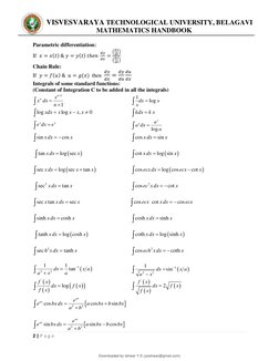Vtu Formula Handbook.pdf VTU 3rd Sem Mathematics Handbook | PDF | Mathematical Objects ...