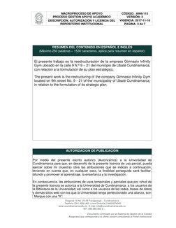 MACROPROCESO DE APOYO  
CÓDIGO:  AAAr113 
PROCESO GESTIÓN APOYO ACADÉMICO 
VERSIÓN: 3 
DESCRIPCIÓN, AUTORIZACIÓN Y LICENC