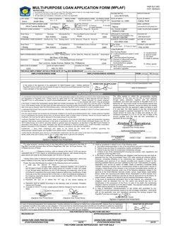 Pag-IBIG Multi-Purpose Loan Form 2025 | PDF | Loans | Business
