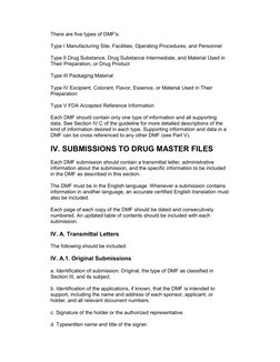 Drug Master File Guidelines Overview | PDF | Industries ...