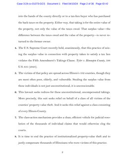 2
into the hands of the county directly or to a tax-lien buyer who has purchased
the back taxes on the property. Either w