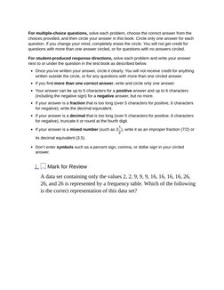 SAT Math Module 1 Practice Guide | PDF | Decimal | Circle