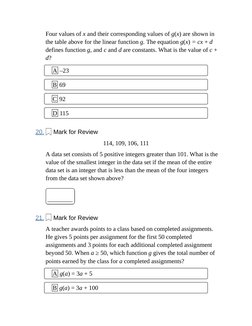 Hard SAT Math Module 2 Practice | PDF | Mathematics | Elementary ...