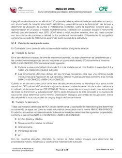 ANEXO DE OBRA 
Civil y Electromecánica para instalación de torres de telecomunicación 
Página 8 de 45 
28 de febrero de 2024