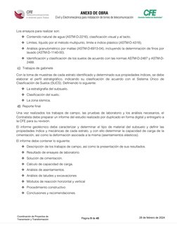 ANEXO DE OBRA 
Civil y Electromecánica para instalación de torres de telecomunicación 
Página 9 de 45 
28 de febrero de 2024