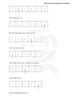 Move right up to Δ as: 
Move left and replace 0 by Δ and move left:
Now move left up to * as: 
Move right, convert 0 by * and