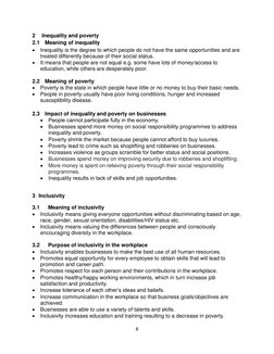 8 
 
2 
Inequality and poverty 
2.1 Meaning of inequality  
 Inequality is the degree to which people do not have the same o