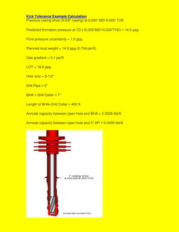 Kick Tolerance Calculation Kick Tolerance Calculation Guide | PDF | Gases | Chemical Engineering