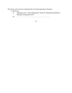 Grade XI Mathematics Project Guide | PDF | Mathematics | Concept